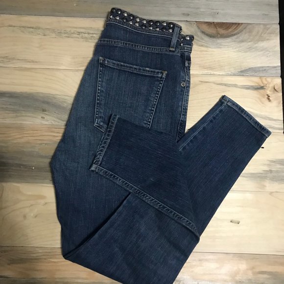 Agolde Studded Waist High Rise Skinny Jean Size 28 - Picture 3 of 10